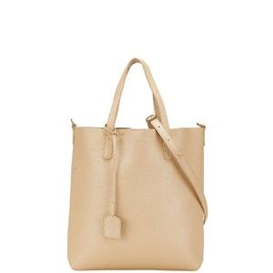 SAINT LAURENT Beige Leather Shoulder Bag